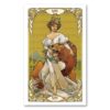 Mini Golden Art Nouveau Tarot - Image 4